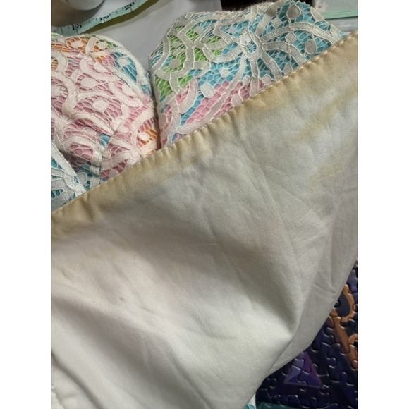 $248 LILLY PULITZER SZ 2 LOTTIE STRAPLESS SALISBURY LACE WOMENS DRESS Flaw - Picture 4 of 7